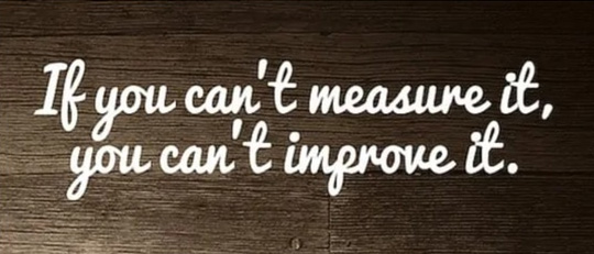 if you cant measure